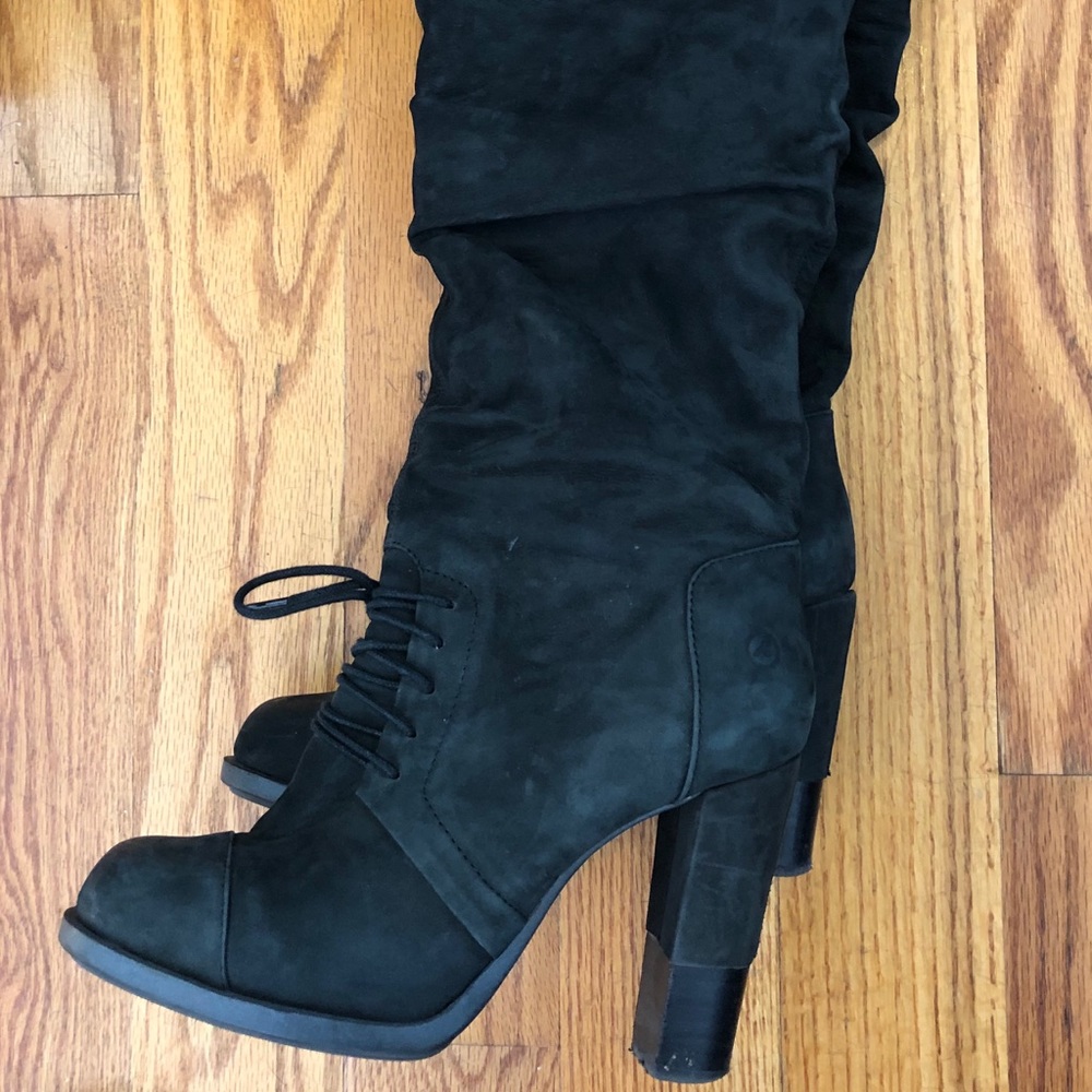 Suede OTK boots